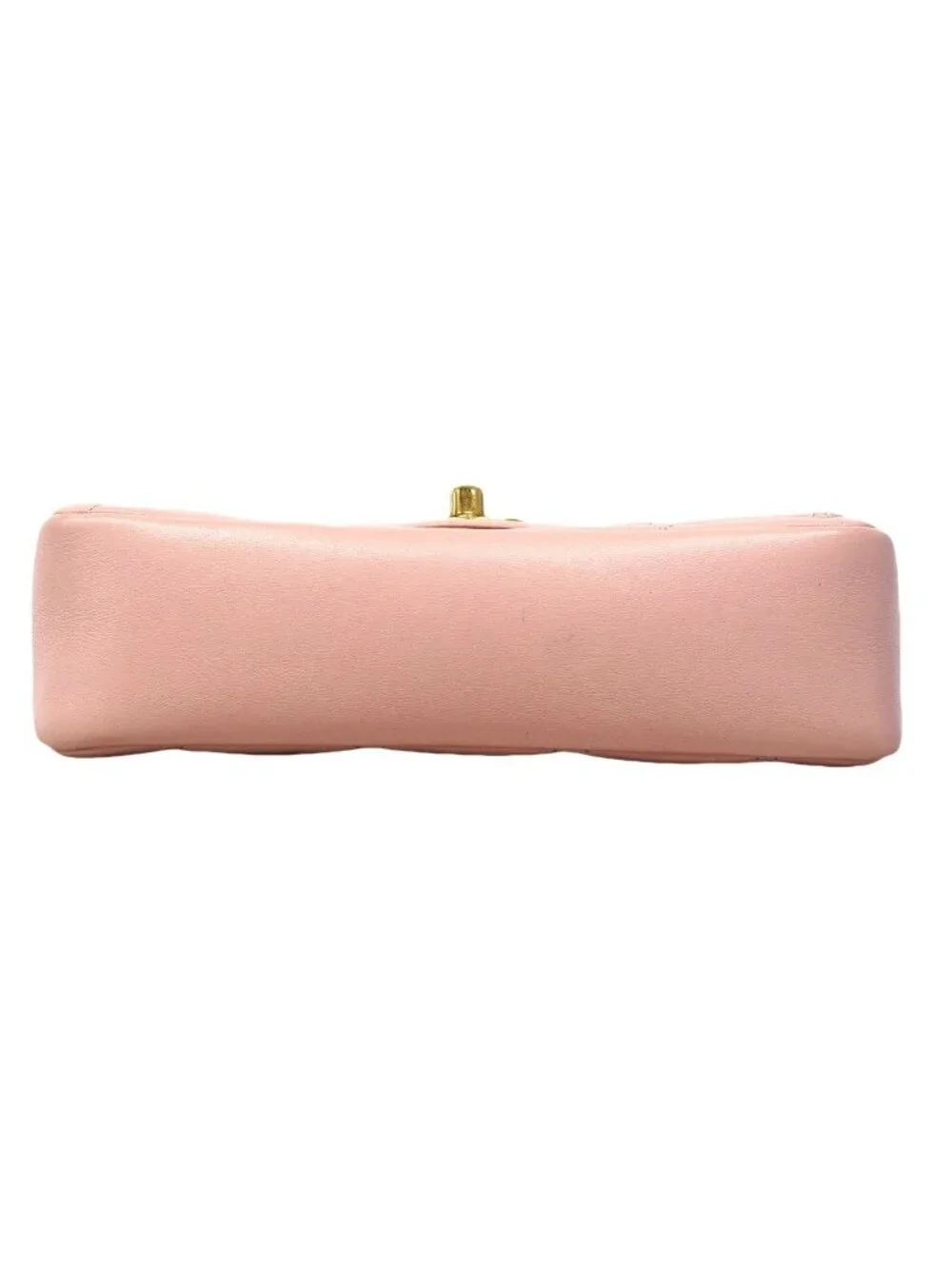 Chanel Shoulder Bag Mini Quilted Lambskin Pink Gold